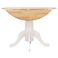 thumbnail image 5 of Allison Round 40-inch Drop Leaf Extension Dining Table White, 5 of 10