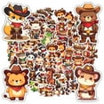 thumbnail image 3 of 35pcs-50pcs Cute Animal Stickers Cowboy Character Stickers PVC Stickers for Laptops Notebooks Suitcases, 3 of 9