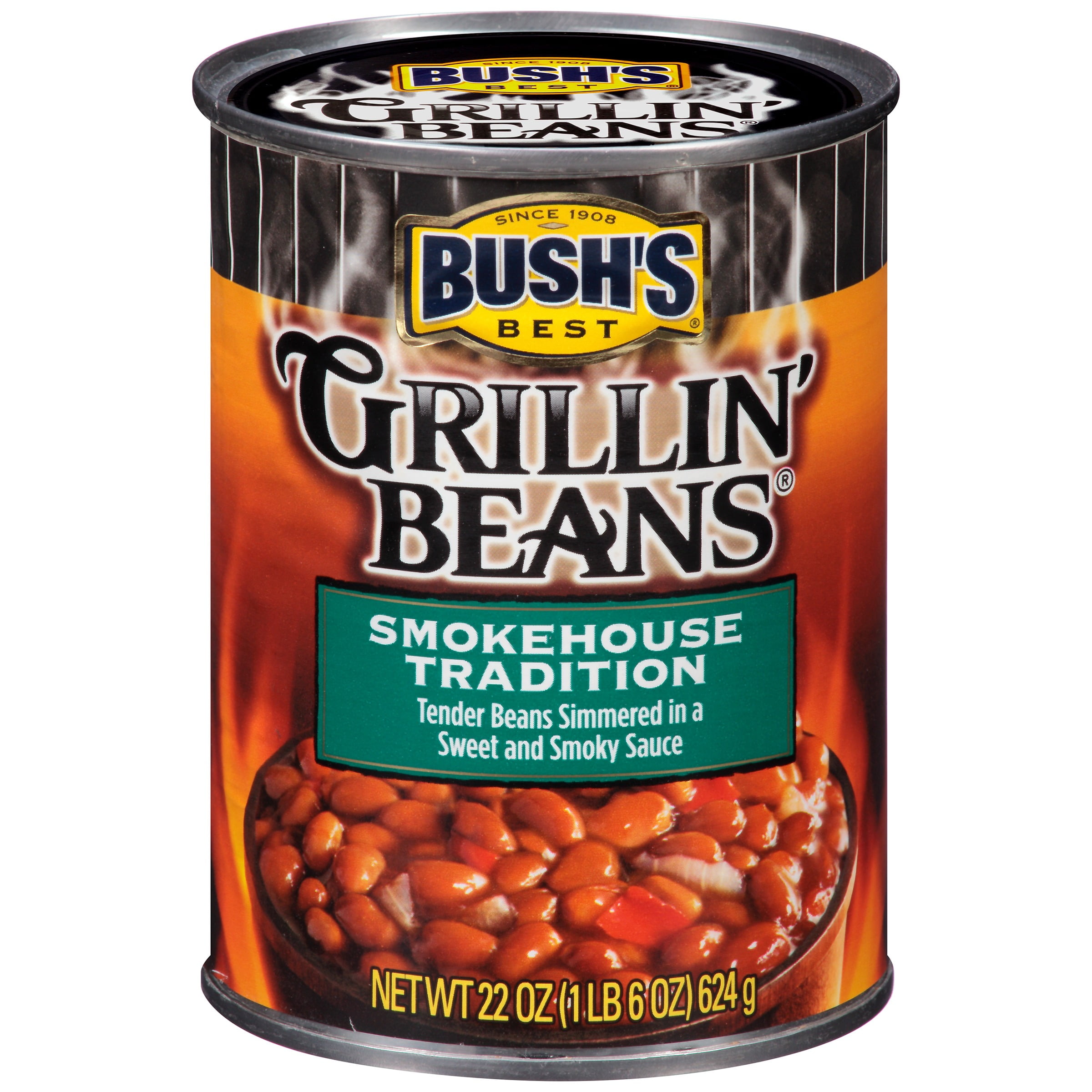 Bushs Best Smokehouse Tradition Grillin Beans, 22 oz by Bush Brothers & Company