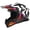 Gloss White/Orange/Purple, variant on LS2 Gate II Wash Full Face MX Motorcycle Helmet