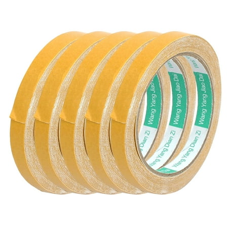 5 Pcs White Strong Double Sided Waterproof Sponge Tape 10 Meters Long 1.2cm Wide