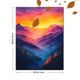 thumbnail image 3 of Qisvanset 12x16 Inch 2D Flat Framed Canvas Art, Blue Heron Watercolor Lake Nature Wildlife Home Wall Art Decor, 3 of 5
