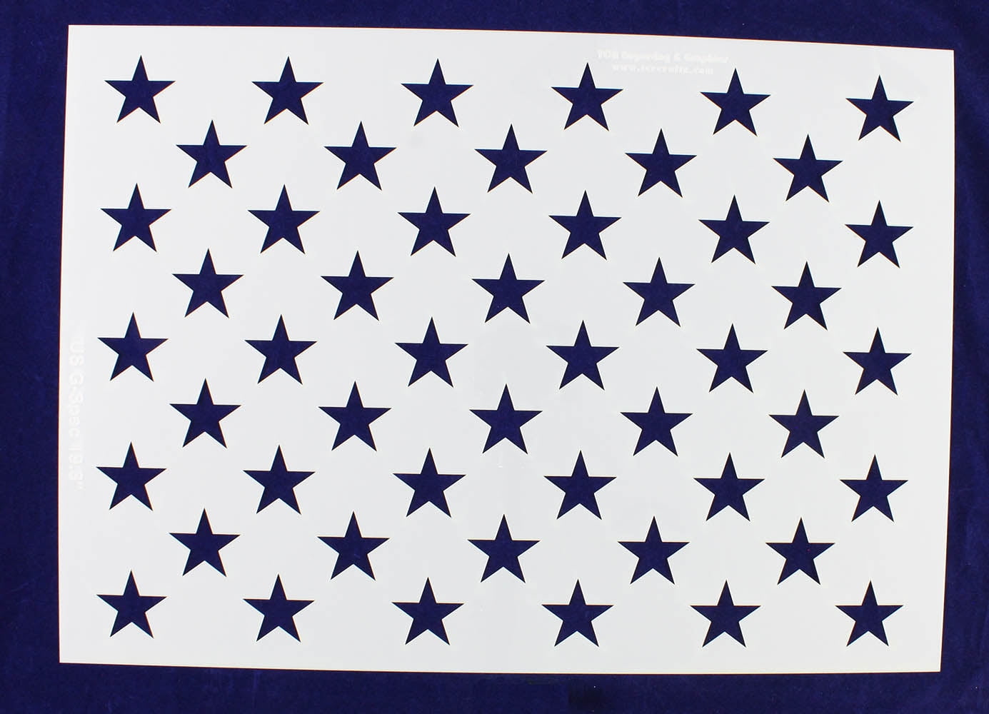 50 Star Field Stencil US / American Flag G Spec 1379H X 193L.