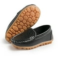 thumbnail image 6 of Bonario Toddler Boys Girls Shoes Slip-On Flats Boat Leather Loafers Moccasin for Little Kids, 6 of 8