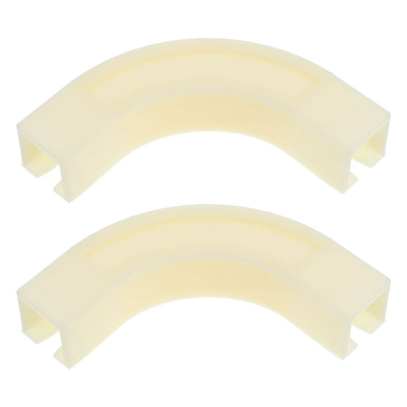 KAKOWELY curtain channel track 2 Pcs Corner Connector 90 Degree For Ceiling Curtain Track Aluminum Curtain Track Special Accessories Flexible Ceiling Curtain Track Room Divider Curtain Rod
