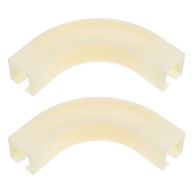 2 Pcs Corner Connector 90 Degree For Ceiling Curtain Track Aluminum Curtain Track Special Accessories Flexible Ceiling Curtain Track Room Divider Curtain Rod