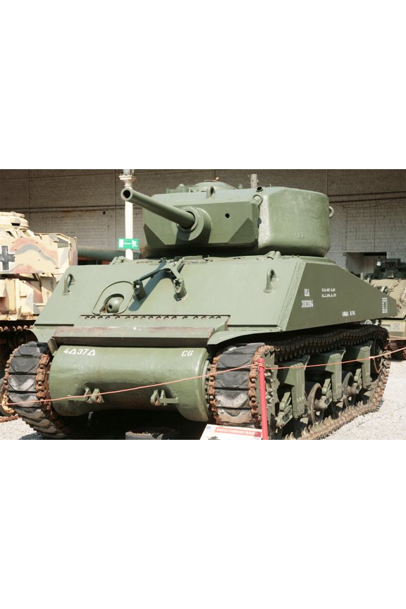 24x36 gallery poster, M4A3E2 Sherman Jumbo M4 Sherman Tank