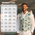 thumbnail image 6 of Uorisanigo Christmas Green Print Men's Vests Casual with Pockets Mens Vests Casual Dress Sleeveless Slim Fit Dress Waistcoats Fashion for Men Size S, 6 of 7