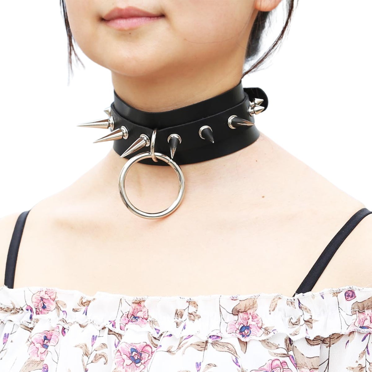 Unisex Leather Neckband Punk Rock Gothic O Ring Rivets Spikes Choker Collar For Men Women Walmart Canada Unisex Leather Neckband Punk Rock Gothic O Ring Rivets Spikes Choker Collar For Men Women Walmart Canada