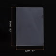 thumbnail image 2 of Uxcell A4 Plastic Clear Document Pouch L Type Folders, Transparent 24 Pack, 2 of 6