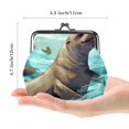 thumbnail image 2 of Stylish Microfiber Coin Purse with Zinc Alloy Jaws, 4.3x4.7 in/11x12 cm Size, 2 of 7
