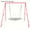 Pink, variant on Heavy-Duty Steel Swing Stand for Porch & Backyard - Outdoor Frame w/4 Ground Pegs, Fits Most Swings, Indoor/Outdoor Use (Swing Not Included)