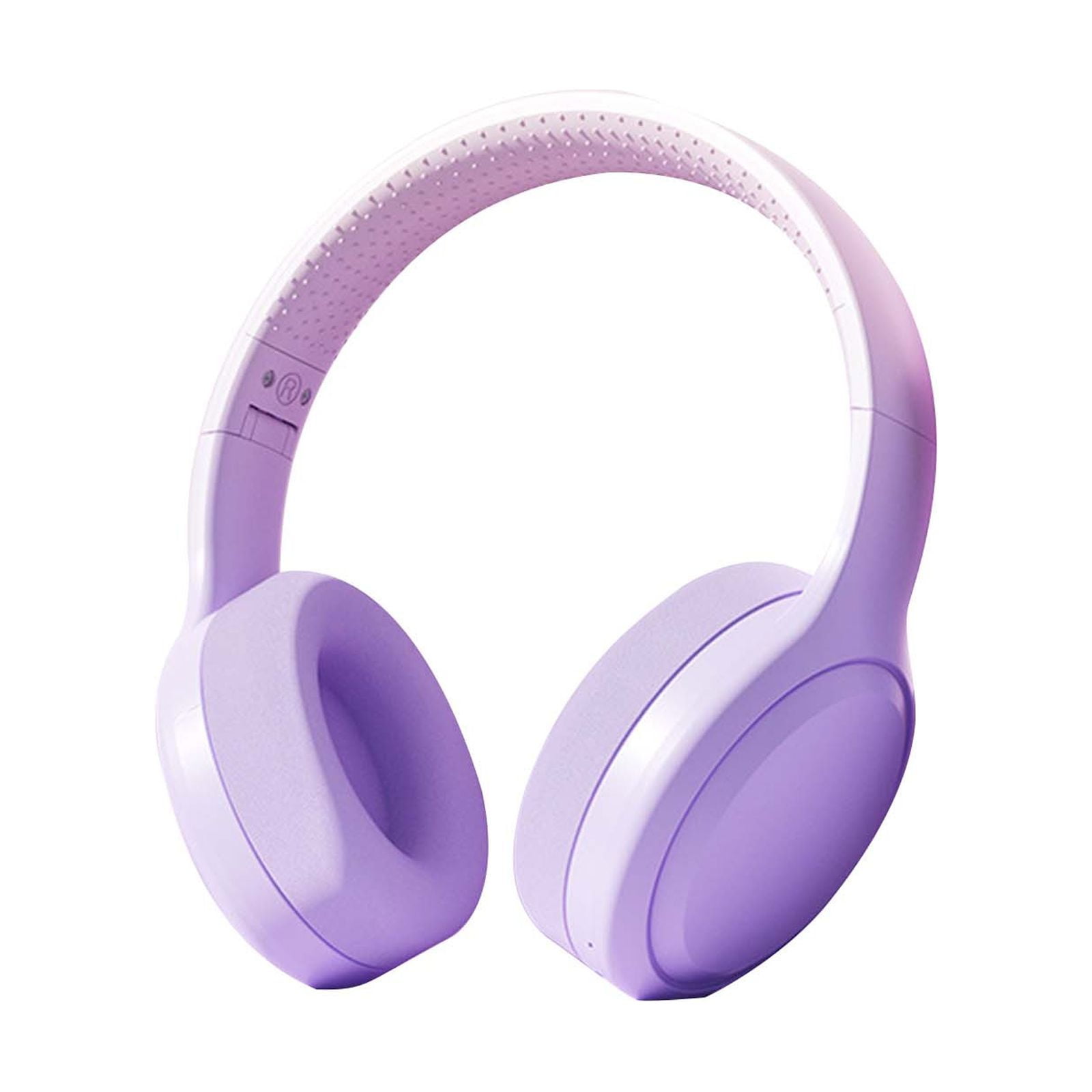Bluetooth Headphones Over Ear, 80H Playtime Headphones Wireless with Mic, Bluetooth Headphones with 3 EQ Modes, HiFi Stereo Foldable Wireless Headphones for Phone PC Travel Workout,Purple