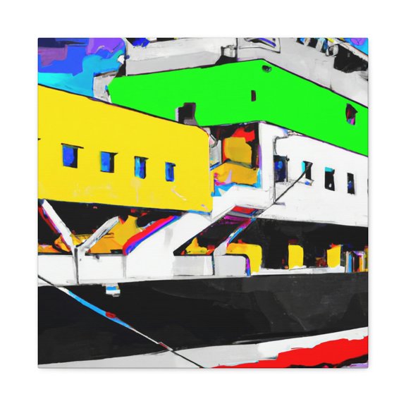 Fauvist Ferry Fantasy - Canvas