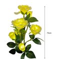 thumbnail image 7 of Pebbuoy Rose Flower Solar Garden Light Auto Charging Waterproof Easy to Install Solar Powered LED Lamp Yard Pathway Decoration, 7 of 7