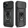 thumbnail image 3 of Elegant Choise for iPhone 14 Pro Max Case with Ring Stand Slide Camera Lens Protective Phone Cover, Black, 3 of 14