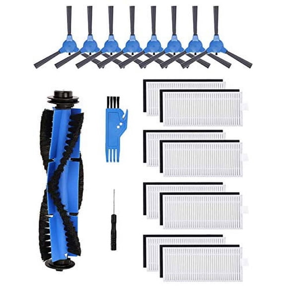 Replacement Parts Compatible with Eufy RoboVac 11S,RoboVac 30,RoboVac 30C,RoboVac 15C,RoboVac 15T,RoboVac 12,RoboVac 35C Accessory Robotic Vacuum Cleaner Filters,Side Brushes,Rolling Brushes