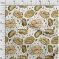 thumbnail image 3 of oneOone Cotton Poplin Twill Dark Olive Green Fabric Floral Dress Material Fabric Print Fabric By The Yard 56 Inch Wide, 3 of 4