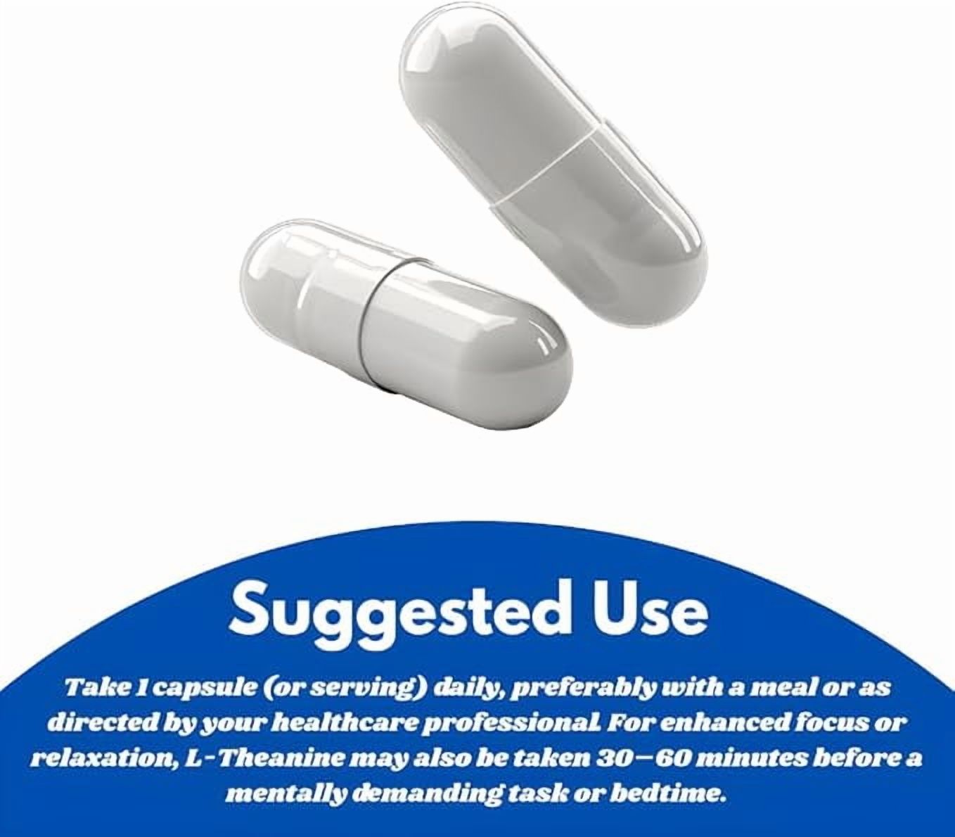 Buy The Crave L-Theanine 400mg Extra Strength – Double Strength Formula, Non-GMO & Gluten Free, 500 Capsules