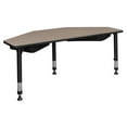thumbnail image 3 of Regency I-Promise 60" 2 Student Desk with Book Storage- Beige, 3 of 4