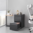 thumbnail image 6 of 2 Drawer File Cabinets for Home Office, Vertical File Cabinet with Lock, Office Cabinet for A4/Letter/Legal Size, Under Desk Filing Cabinet, Assembly Required(Black), 6 of 18