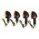 thumbnail image 2 of Universal 12V Motorcycle Turn Signal Indicator Front and Rear Flashing Halogen Light Strobe, 2 of 5