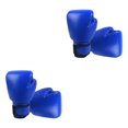 thumbnail image 1 of Yuarrent Kick Boxing Gloves PU Leather Boxing Punching  Mitts Bag Training Gloves niño azul 2piezas, 1 of 1