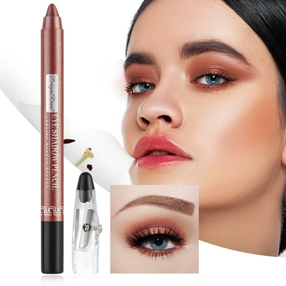 Clearance!DHALL Eyeshadow Eye Shadow Pen Eyeliner Eye Shadow Stick Eye Shadow Lying Silkworm Pen Pearl Eye Shadow Pen With Sharpener Foam Pen