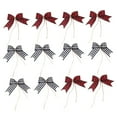 thumbnail image 4 of WHAMVOX  12 Pcs Bow Decor Ornament Christmas Decorative Bride Baby Red, 4 of 8