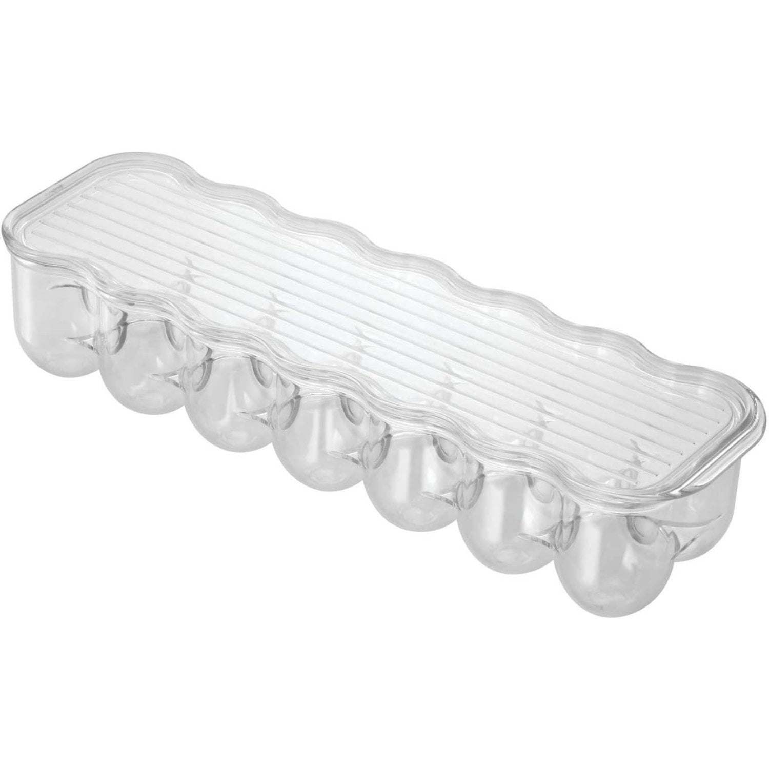 Plastic Egg Holder for Refrigerator with Handle and Lid, Fridge Storage