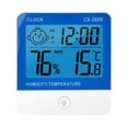 thumbnail image 1 of Yeacher Digital Thermo-Hygrometer Thermometer Hygrometer Indoor Room Temperature Humidity Gauge Meter Alarm Clock LCD Display, 1 of 8