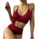 thumbnail image 1 of Conjunto de bikini a la moda para mujer, traje de baño de dos piezas con relleno sólido, ropa de playa Fridja  nalpqowj23603, 1 of 9