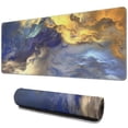 thumbnail image 1 of Large Non-Slip Rubber Base Gaming Mouse Pad - Colorful Galaxy Design: Desk & Keyboard Compatible, Stitched Edges Mousepad (31.5x11.8 inch), 1 of 7