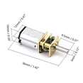 thumbnail image 2 of HUGFEGWE 300RPM DC 6V Micro Speed Reduction Motor Mini Gear Box Motor for RC Car Robot Model DIY Engine Toy 1pcs CJB91-111605, 2 of 7