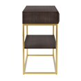 thumbnail image 3 of Furniture of America Giffore Table Console en Métal à 1 Tablette, Noyer, 3 of 5