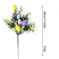 thumbnail image 3 of Easter Decorations, Artificial Easter Egg Picks with Colorful Eggs & Greenery Stems, Easter Spray Branches for Home Vase Table Centerpieces Wreath Spring Party Decor, Easter Basket Stuffers(11'' B), 3 of 6