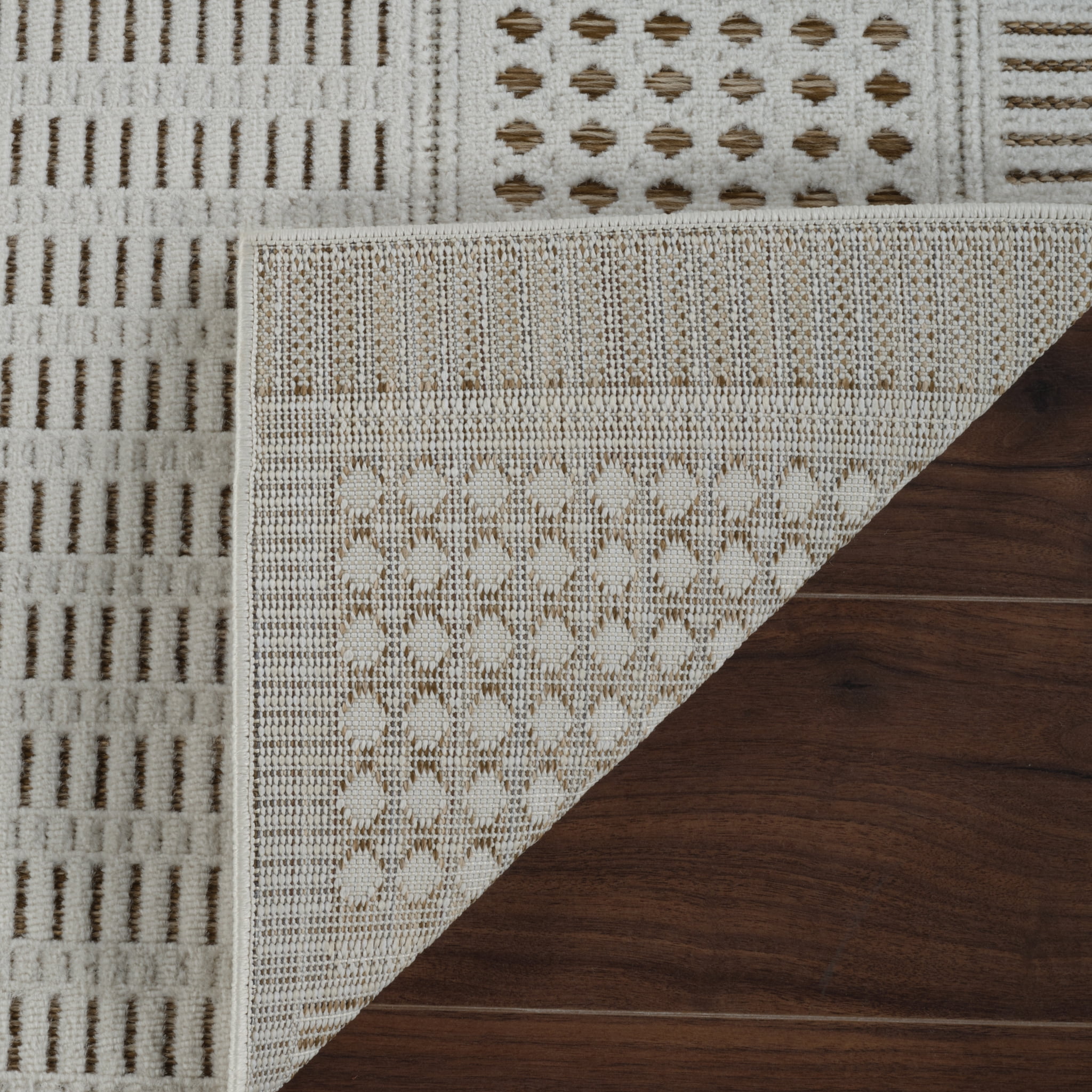 Rug Branch Maise Abstract Indoor Outdoor Area Rug, Beige Brown, Modern - Entryway, Hallway, Bathroom