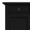 thumbnail image 4 of Amherst 36 inch Wide Solid Wood Transitional Storage Cabinet in Black, 4 of 10