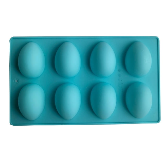 Molde de silicona antiadherente para hornear huevos de Pascua, 8 piezas, para hacer dulces y gelatina