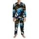thumbnail image 3 of Balery Football Pijama para Hombre de Dos Piezas con Manga Larga, Conjunto de Dormir y Descanso Suave con Bolsillos-Large, 3 of 7