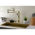 thumbnail image 2 of Kingston Brass KS8702DL Concord Deck Mount Pot Filler Faucet, Polished Brass, 2 of 8