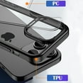 thumbnail image 4 of Designed for iPhone 14 Pro Case, Clear Hard PC Back Cover Shockproof Protective Slim Bumper Case for iPhone 14 Pro 6.1"(2022 Release), 4 of 10