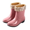 thumbnail image 2 of OKBOP Waterproof and Warm rain boots for women waterproof Ankle-High Winter Pull-On Waterproof Flat Heel, 2 of 5