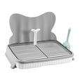 thumbnail image 1 of Inodoro para Perros Bandeja de Entrenamiento Bacinica para Cachorros Orinal para Mascotas Desmontable con Cajón Extraíble para Una Limpieza Fácil Ade 57cm Gris 18mm, 1 of 9
