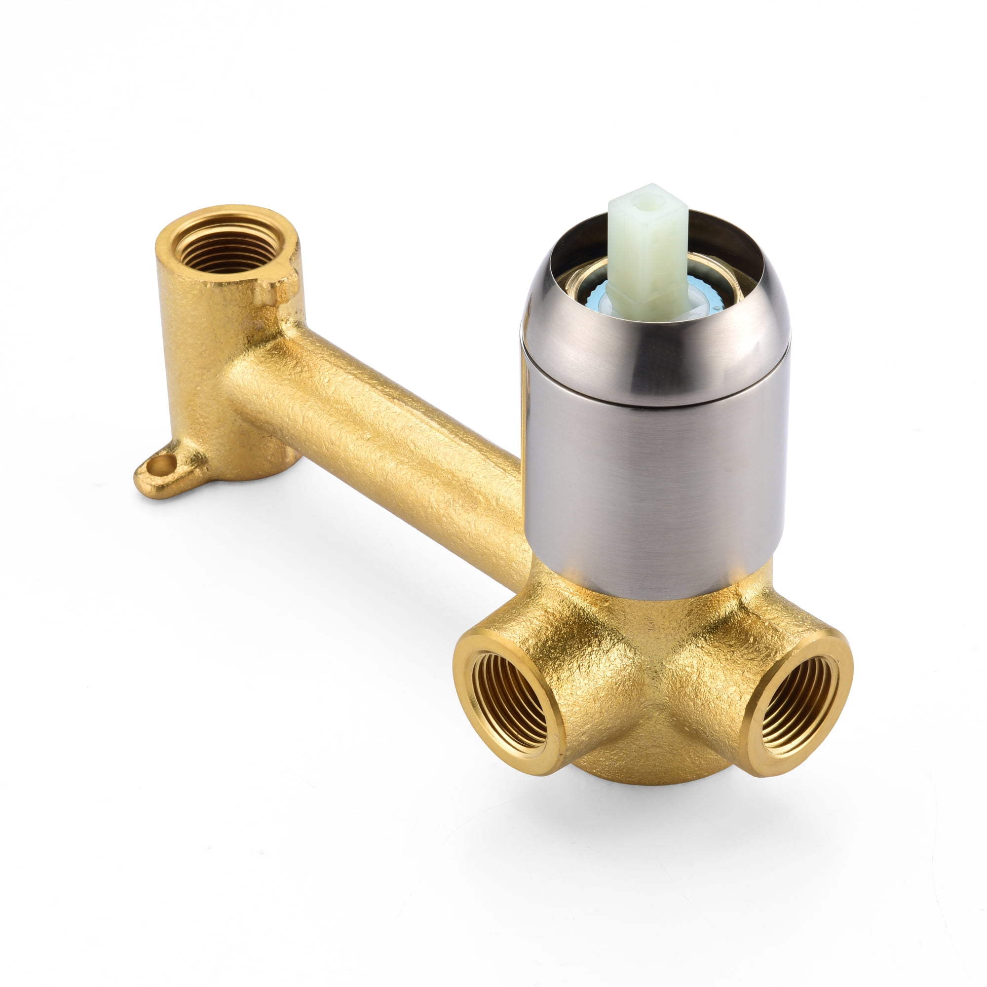 SUMERAIN Tub Faucet Wall Mount Bathtub Faucet, Brushed Nickel with Valve