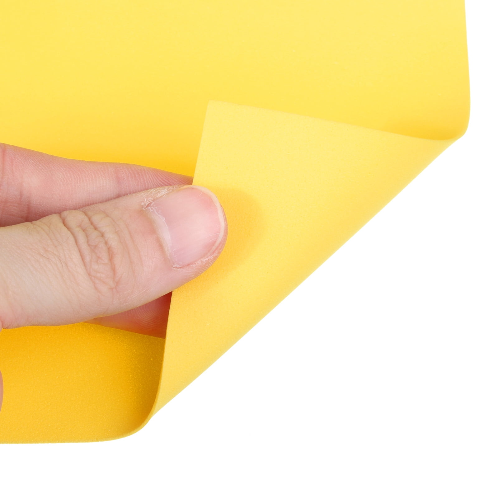 Uxcell EVA Foam Sheets Gold Yellow 35.4 Inch x 19.7 Inch 1mm Thick Crafts Foam EVA Sheets for Arts and Crafts 10Pcs