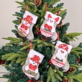 thumbnail image 4 of Festive Doll Socks Cartoon Pendant for Holiday Decoration with Santa Snowman and Candy Designs, 4 of 5