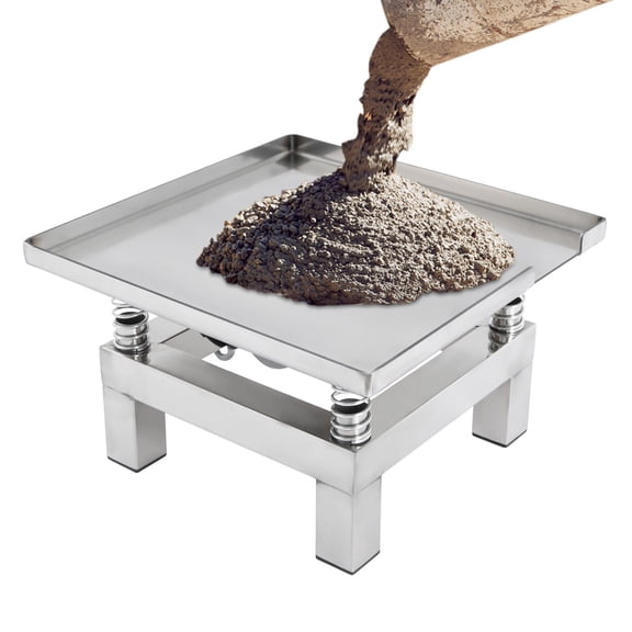 TFCFL 50W Concrete Vibrating Table Stainless Steel Vibration Table Platform 13.78x13.78 Inch