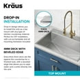 thumbnail image 7 of KRAUS Kore 33" Drop-In Workstation 16 Gauge Stainless Steel Single Bowl Kitchen Sink with Accessories, 7 of 7