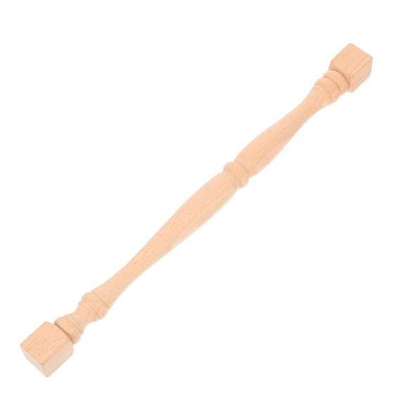 Mobestech Beige Unfinished Wood Roman Column Posts for Home Decorative Staircase Balusters